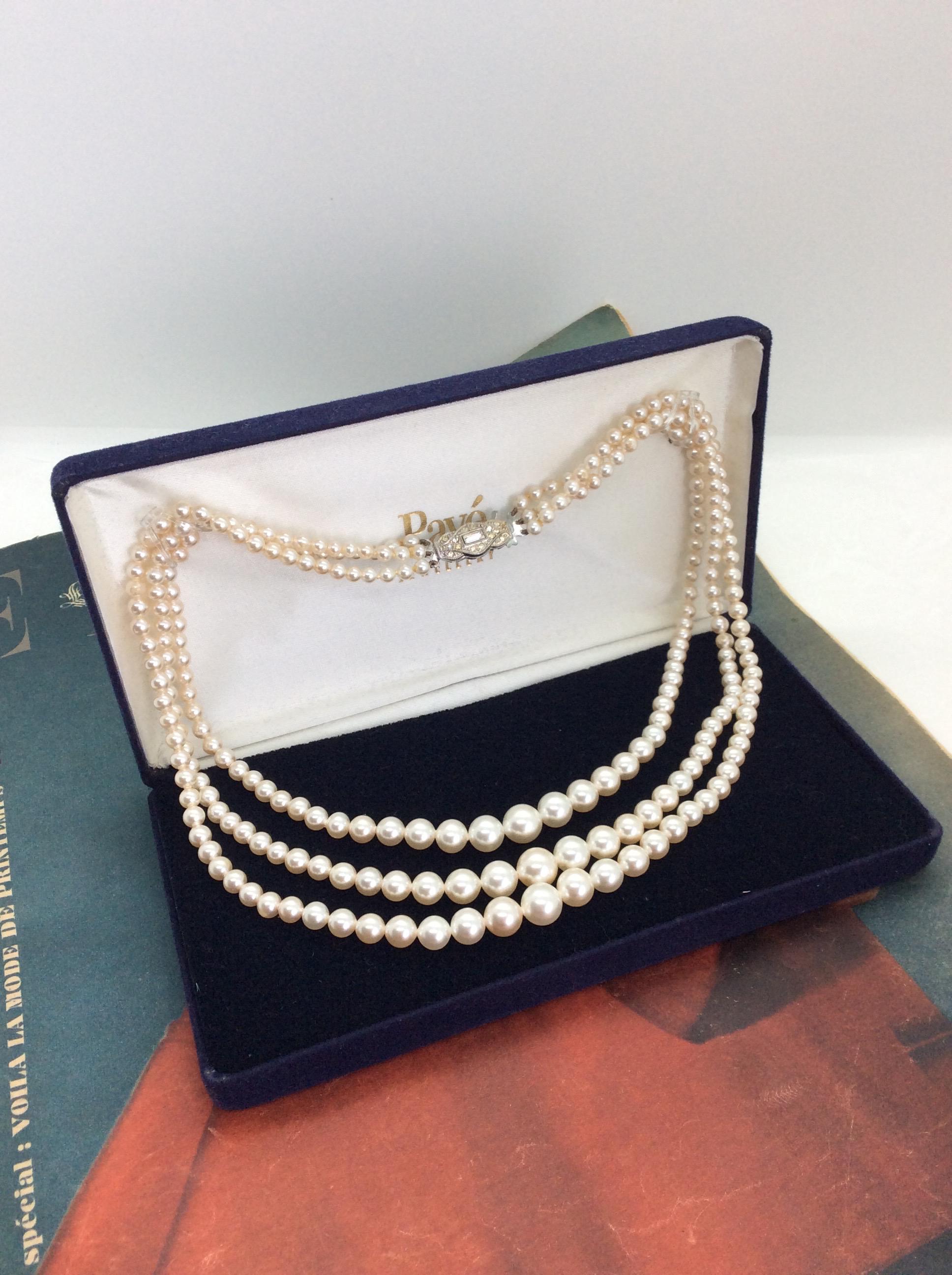 Ruby clasp pearl necklace - Etsy 日本