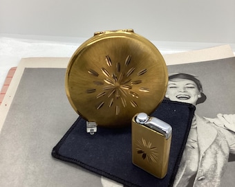 Vintage Kigu Powder Compact and Atomiser Set