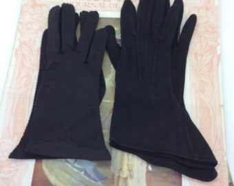 2 pairs of Vintage Black day gloves size 7