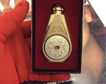 Frasco atomizador de perfume vintage francés Marcel Franck Chaimante en su caja original.