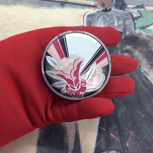 Vintage Art Deco French Powder Compact
