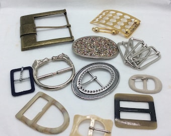 Large selection of Vintage belt buckles