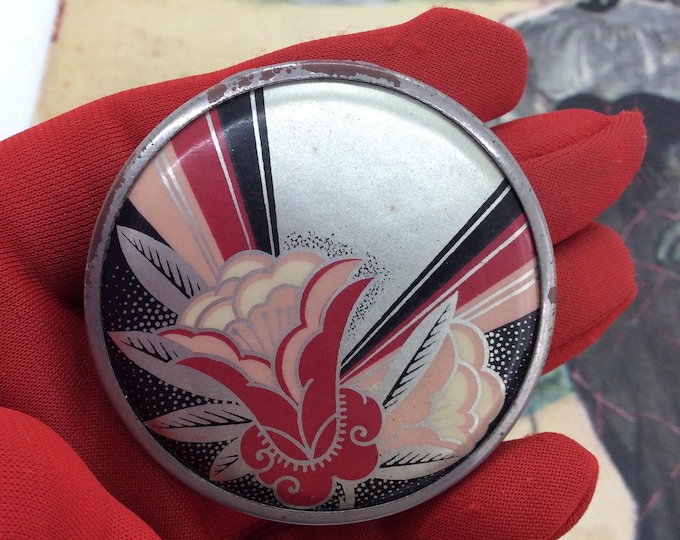 Vintage Art Deco French Powder Compact - Etsy