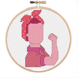 Rosie the Riveter Cross Stitch PATTERN