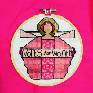 Votes for Women Cross Stitch - Suffrage Centennial
