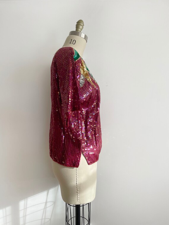 New old stock vintage GUNIT sequin top | party to… - image 5