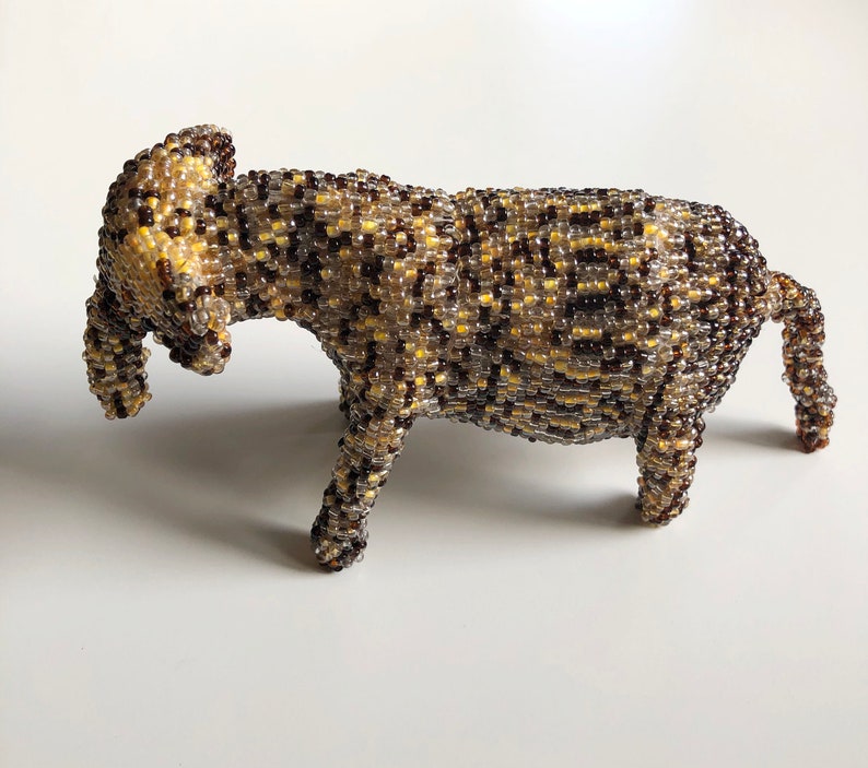 Vintage beaded elephant beaded animal beaded figurine Etsy