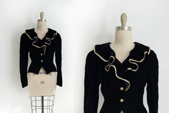 Mehar Velvet Bolero Jacket Set