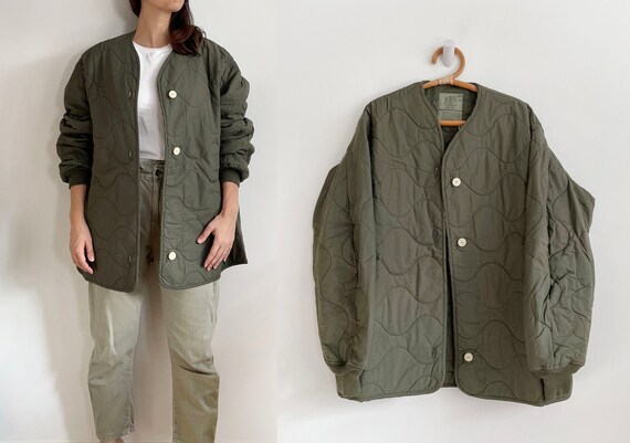 Vintage Quilted Parka Liner - size Medium | Ligh