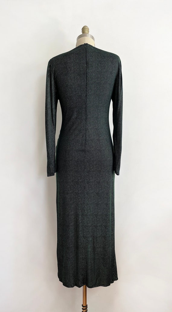 Vintage green draped evening cocktail dress |  Je… - image 4