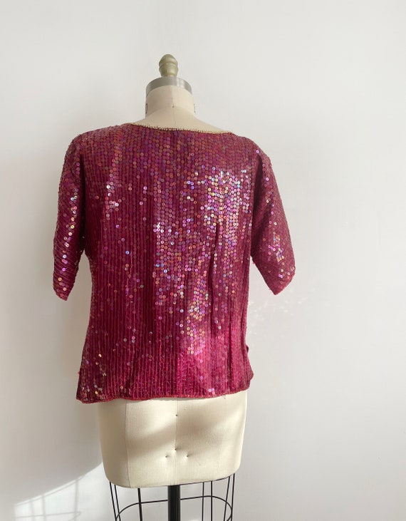 New old stock vintage GUNIT sequin top | party to… - image 7