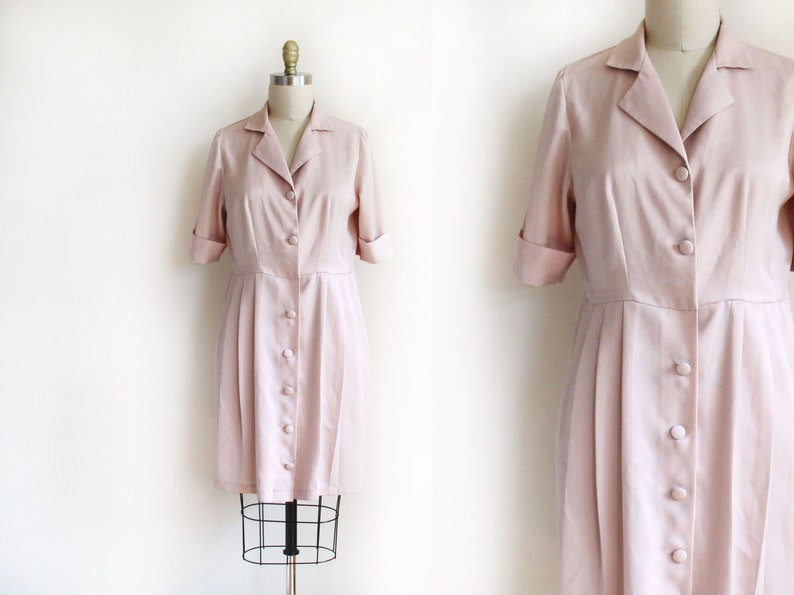 vintage button dress