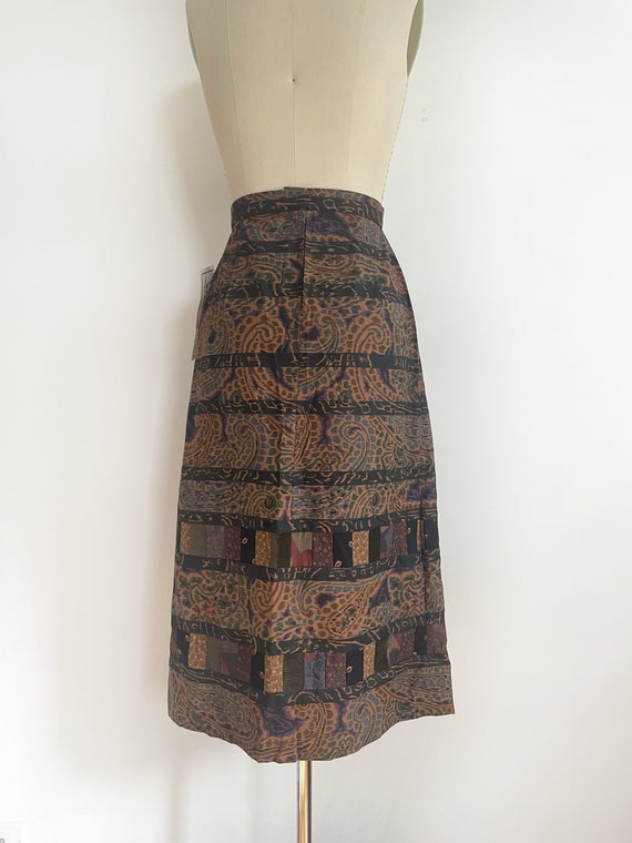 New vintage pleated midi skirt size s/m | brown a… - image 6