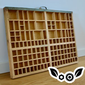 Vintage Type Box Buchdruck Schublade