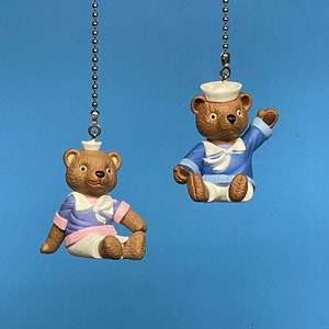 Bears in Sailor Suits Ceiling Fan/Light Pull Chains - Grandson & Granddaughter