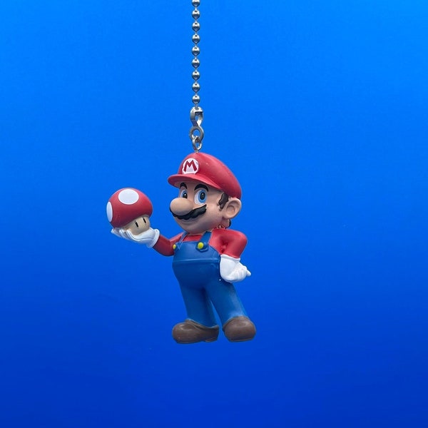 Super Mario Bros. Ceiling Fan/Light Pull Chain - Mario with Mushroom