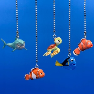 Finding Nemo Characters Ceiling Fan/Light Pull Chains - Nemo, Dory, Squirt, Bruce, Marlin