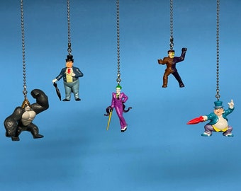 DC Comics Supervillians Ceiling Fan/Lights Pull Chain - Joker, Penguin, Two-Face, Gorilla Grodd, DARKSEID