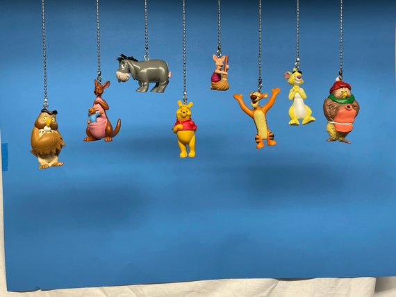 Winnie l'ourson personnages ventilateur de plafond/chaînes de traction  lumineuses-Winnie l'ourson, porcelet, tigrou, bourriquet, Kanga & Roo,  lapin, hibou, -  France