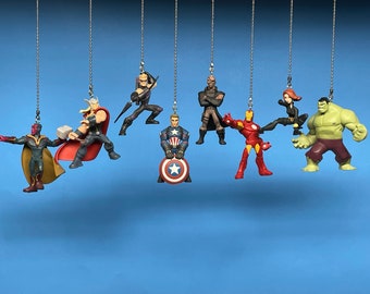 Avengers Ceiling Fan/Light Pull Chains - Ironman, Thor, Captain America, Black Widow, The Hulk, Vision, Hawkeye Nick Fury Ironman Hulkbuster