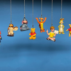 Winnie the Pooh Characters Ceiling Fan/Light Pull Chains - Winnie the Pooh, Christopher Robin, Eeyore, Tigger, Rabbit, & Owl