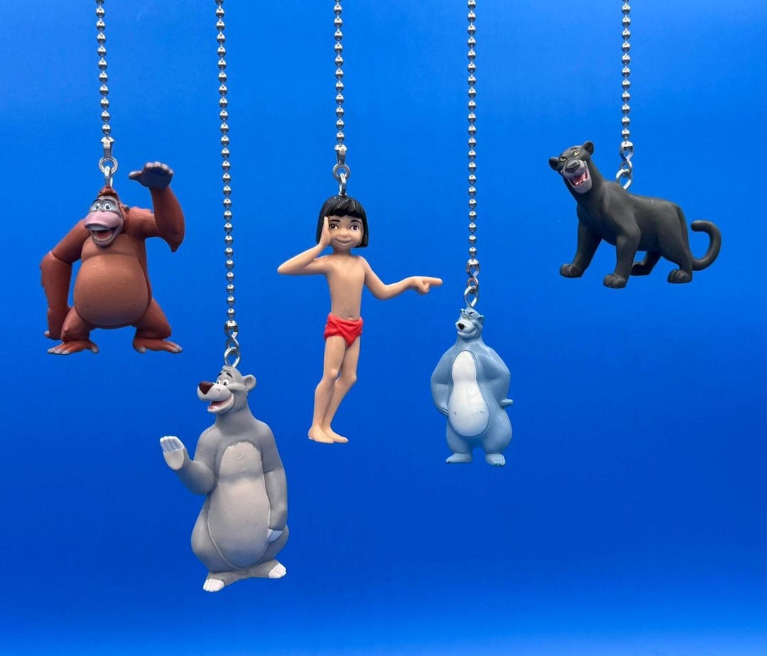 Jungle Book Characters Ceiling Fan/light Pull Chains - Mowgli, Baloo ...