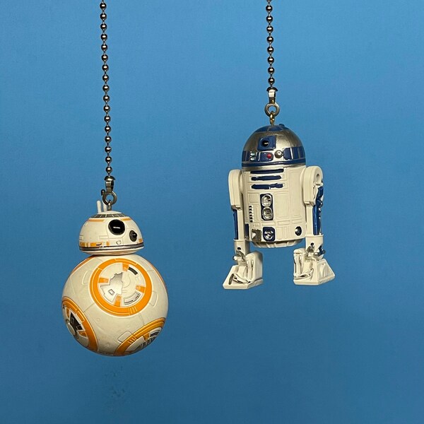 BB-8 & R2-D2 Droid Ceiling Fan/Lights Pull Chains