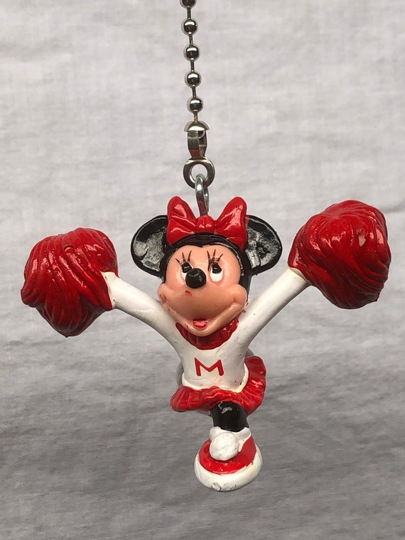 Walt Disney S Minnie Mouse Cheerleader Ceiling Fan Light Etsy