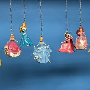 Disney&#39;s Princesses Ceiling Fan/Light Pull Chain- Belle, Cinderella, Aurora, Ariel, Tiana