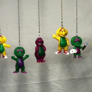Barney and Friends Characters Ceiling Fan/Light Pull Chain - Barney, Baby Bop, BJ
