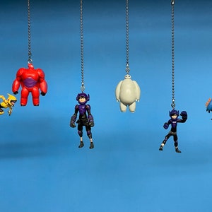 Big Hero 6 Characters Ceiling Fan/Light Pull Chains - Baymax, Hiro, Go Go, Fred