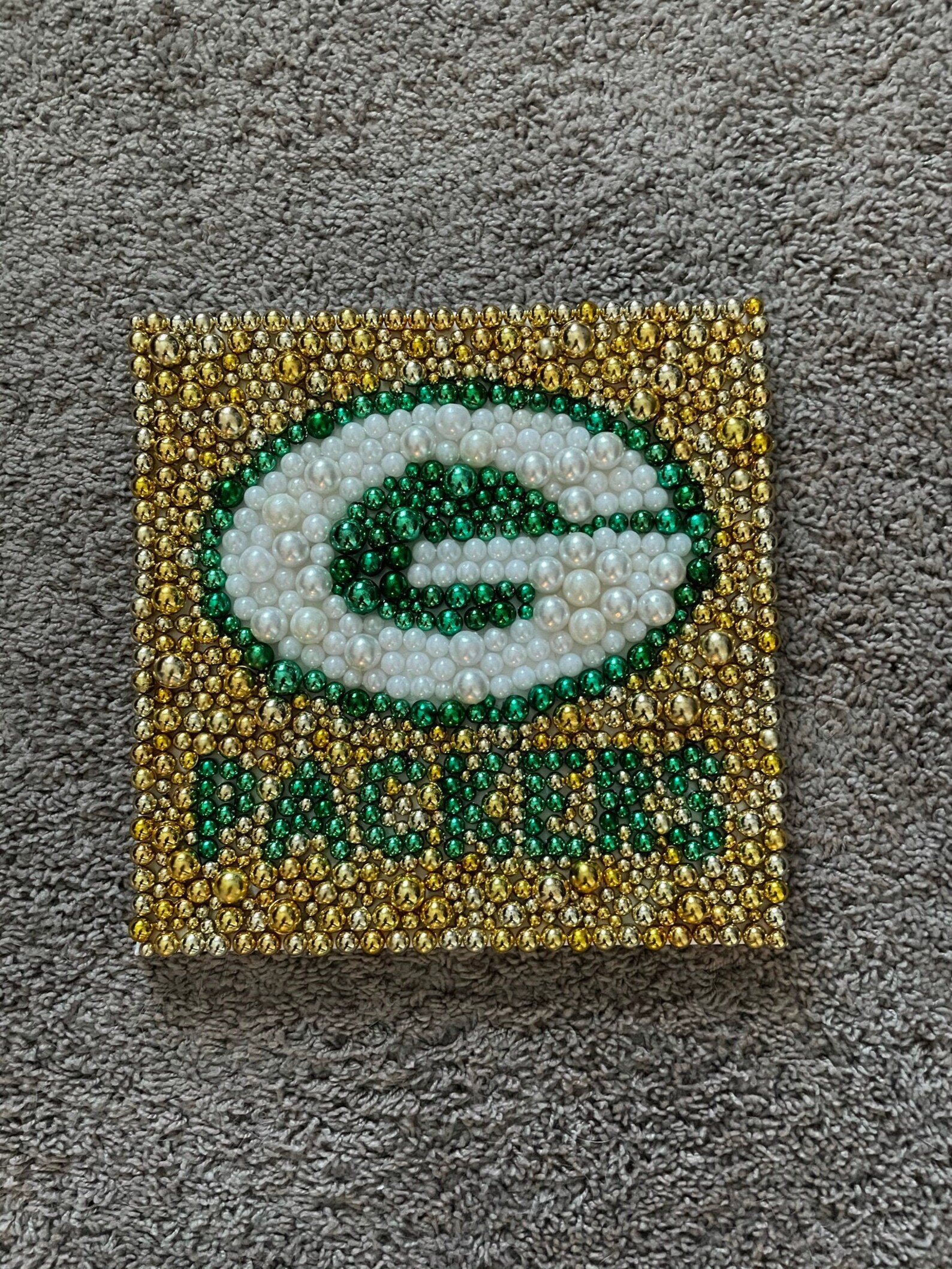 Green Bay Packers Mardi Gras Beads Etsy