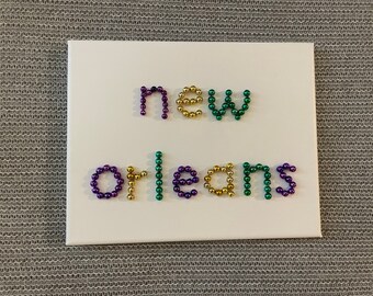 Simple New Orleans Mardi Gras Beads