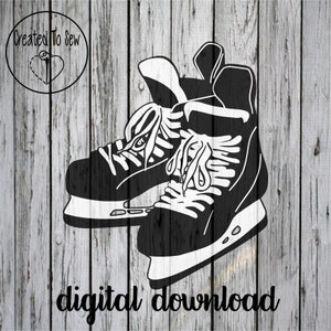 Pair of Hockey Player Skates SVG and PNG Digital Cut File, Ice Hockey, Ice Hockey Decal, Hockey Stickers, Ice Hockey Vector, Hockey Crafts