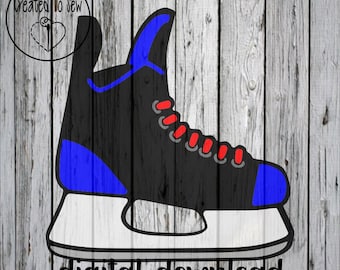 Simple HockeySkate SVG and PNG Digital Cut File, Ice Hockey, Ice Hockey Decal, Hockey Stickers, Ice Hockey Vector, Hockey Crafts