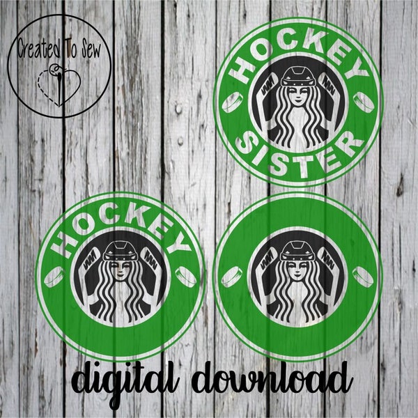 Hockey Sister Coffee SVG PNG File Digital Download For Cricut Crafters To Create Tumblers Shirts Hoodies Cards and More