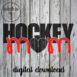 Hockey Mom Heart Hockey Rink SVG File, Ice Hockey SVG, Ice Hockey Mom SVG, Ice Hockey Rink Heart