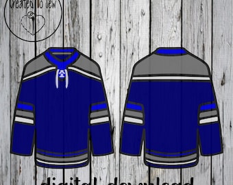 Hockey Jersey With Laces SVG Digital Cut File, Ice Hockey SVG File, Ice Hockey Decal, Ice Hockey Stickers, Ice Hockey Vector, Hockey Crafts