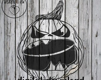 Halloween Pumpkin With Hockey Puck In Mouth SVG Cut File and PNG Instant Digital Download For Cricut Machines and Use in Canva