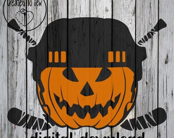 Hockey Pumpkin SVG Cut File and PNG Instant Digital Download For Cricut Machines and Use in Canva