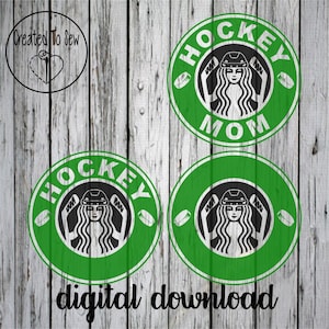 Hockey Mom Coffee SVG PNG File Digital Download For Cricut Crafters To Create Tumblers Shirts Hoodies Cards and More