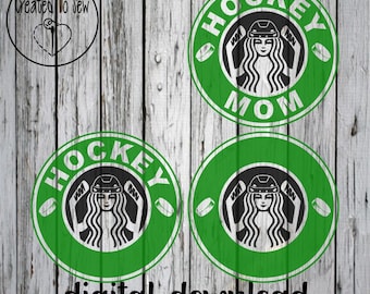 Hockey Mom Coffee SVG PNG File Digital Download For Cricut Crafters To Create Tumblers Shirts Hoodies Cards and More