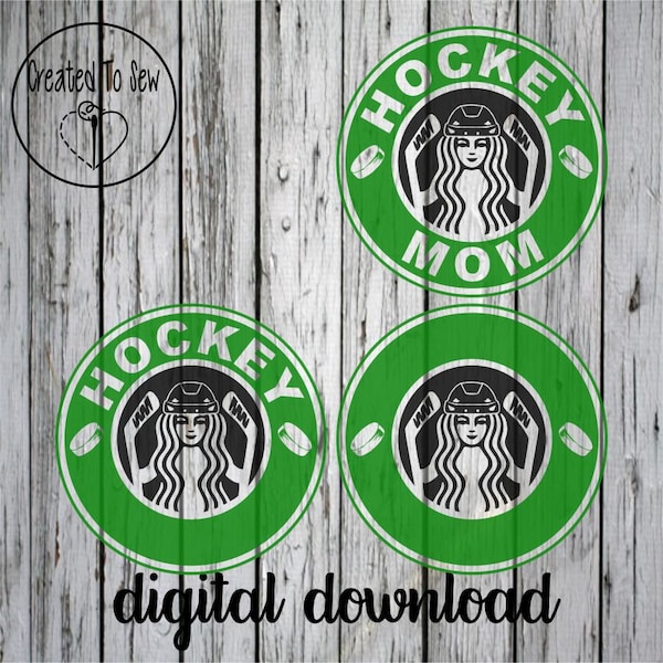 Hockey Mom Coffee SVG PNG File Digital Download For Cricut Crafters To Create Tumblers Shirts Hoodies Cards and More