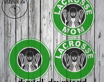 Coffee Lacrosse Mom SVG PNG File Digital Instant Download For Cricut Crafters To Create Tumblers, Shirts, Hoodies, And More