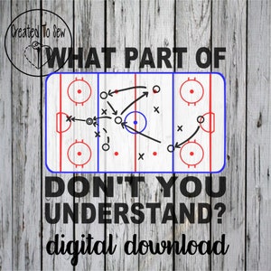 Hockey Game Play SVG PNG Cut File Instant Digital Download For Cricut