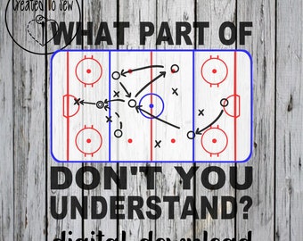 Hockey Game Play SVG PNG Cut File Instant Digital Download For Cricut