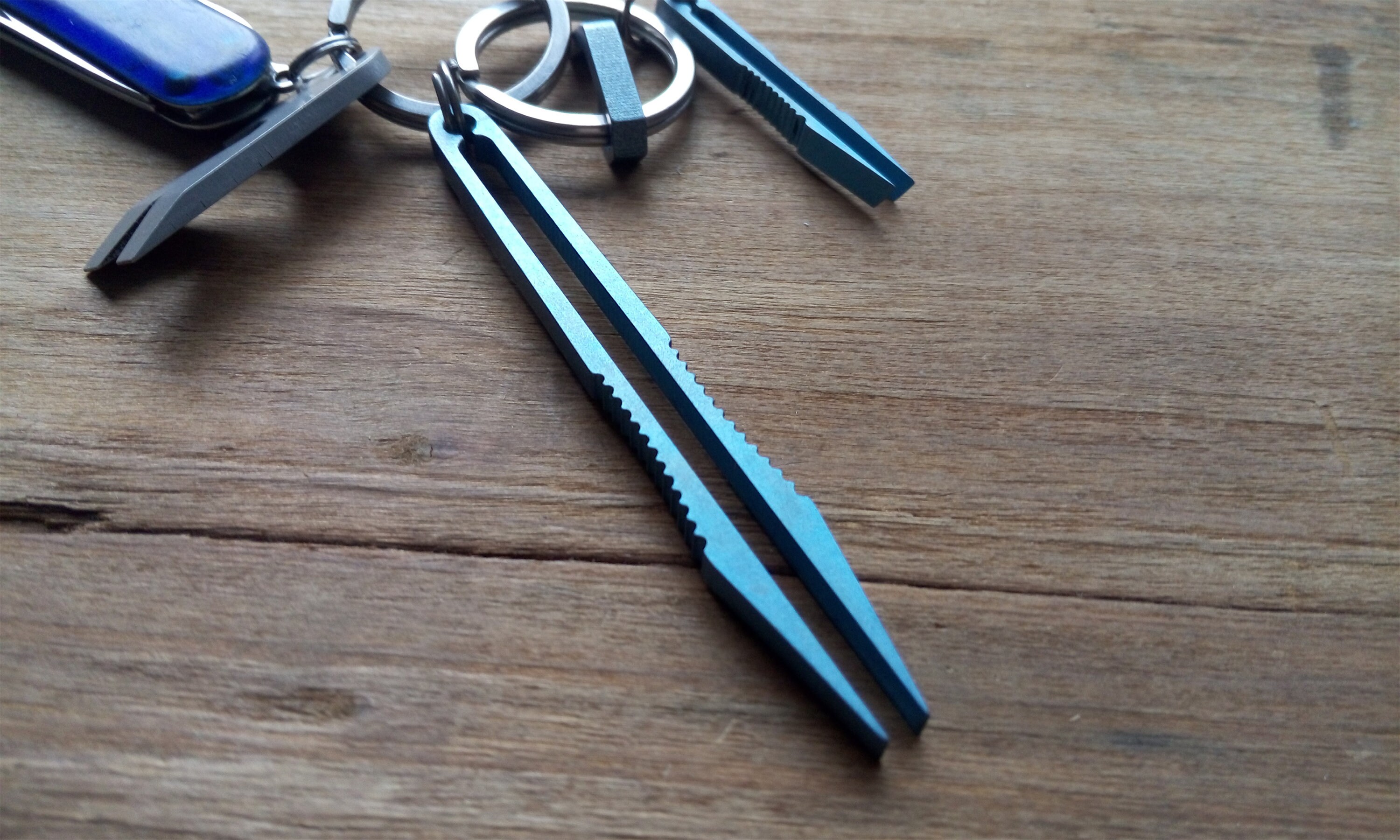 New EDC Titanium Tweezers 82mm and 44mm Size Keychain Tweezers Etsy UK