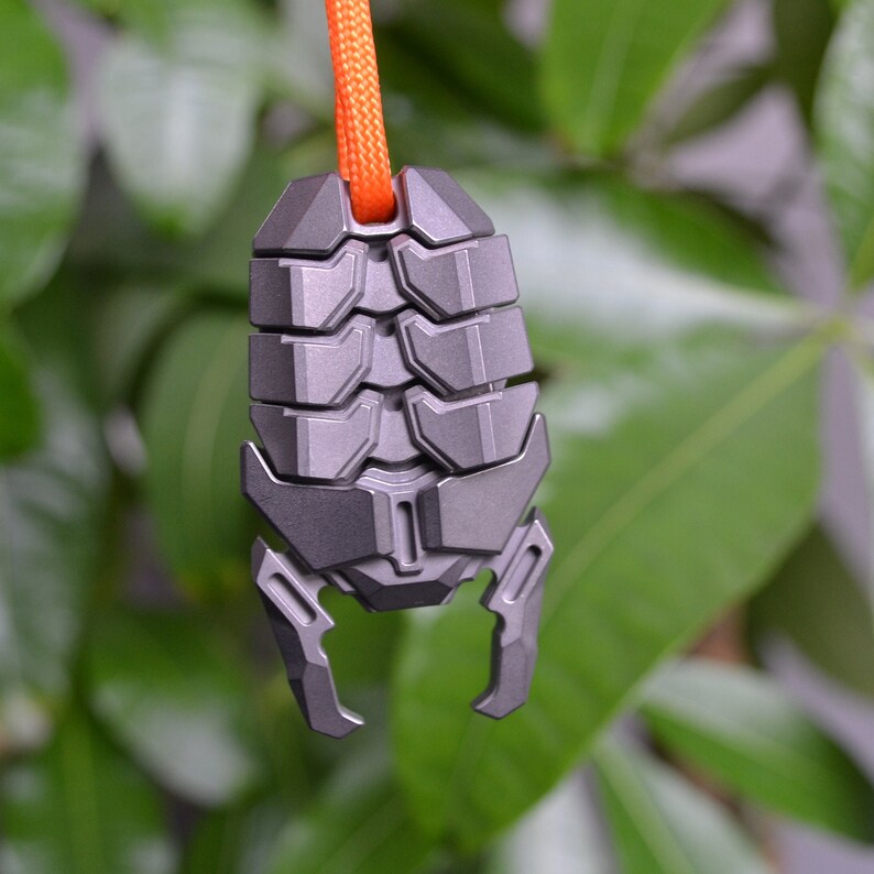 Titanium EDC Gear Haptic Slider Keychain Tool TC21 Pocket Toy Etsy