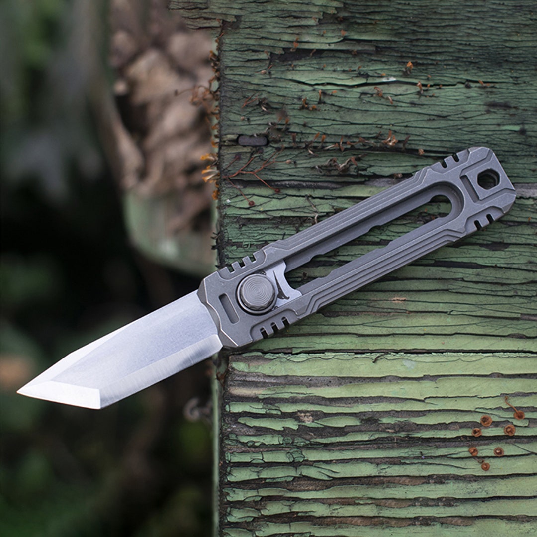 New Titanium EDC Knife Convenient Sharp Light ET2 Utility Etsy