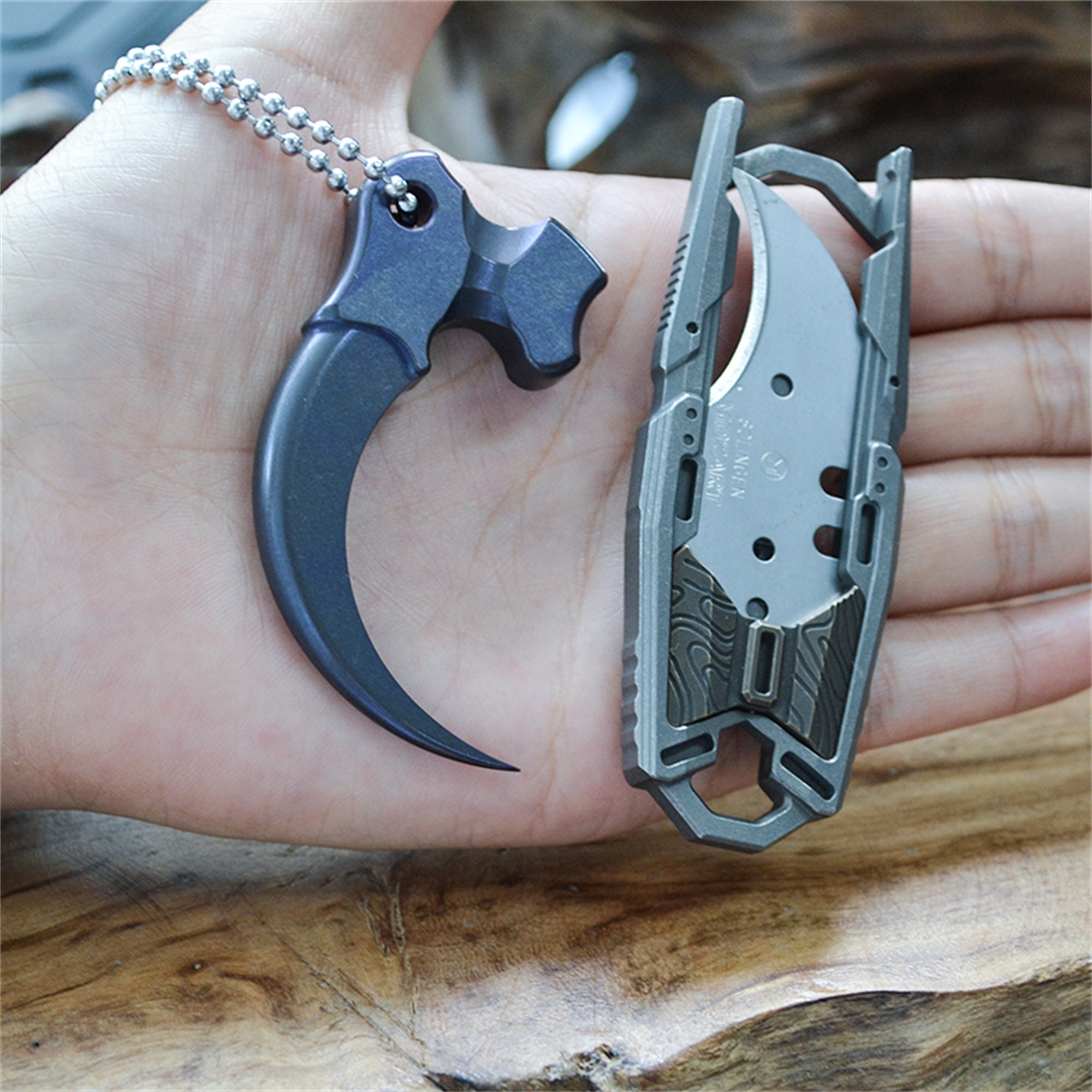Titanium EDC Gear Eagle Claw Tactical Gear Keychain Tool Etsy